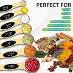 Measuring Cups Spoons Set Fits In Spice Jar