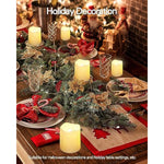 Battery Operated LED Tea Lights with Warm White Flickering Light