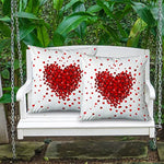 Valentines Day Red Heart Pillow Covers Set Of 2