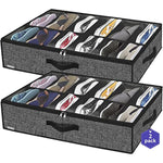 Underbed Solution Shoes Container Bags with Sturdy Sidewall & Reinforced Handles