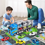 Carrier Vehicle Toy Set With Play Mat