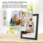 Wifi Digital Picture Frame With Wood Effect