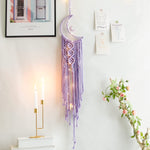 Moon Dream Catcher With Light Decor