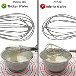 Whisks For Cooking 3 Pack Stainless Steel Whisk For Blending Whisking Beating And Stirring Enhanced Version Balloon Wire Whisk Set 8 10 12