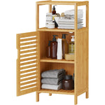 Bamboo Cabinet With Single Door And Shelf