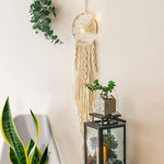 Moon Dream Catcher With Light Decor
