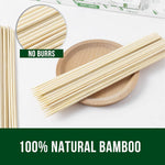 Natural Bbq Bamboo Skewers Wooden Skewers For Assorted Fruits Kebabs Grill Highly Renewable Natural Resources Suitable For Kitchen Party Food Catering And Crafting 6100 Pcs