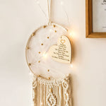 Moon Dream Catcher With Light Decor