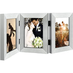 Trifold Hinged Photo Frame With 3 Openings