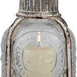 Antique Metal Votive Candle Lantern With Handle