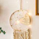 Moon Dream Catcher With Light Decor