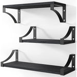 Floating Shelves Wall Mounted Set Of 3