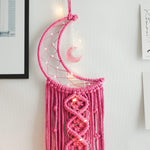 Moon Dream Catcher With Light Decor