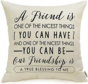 Friendship Gifts Decorative Throw Pillow Cover