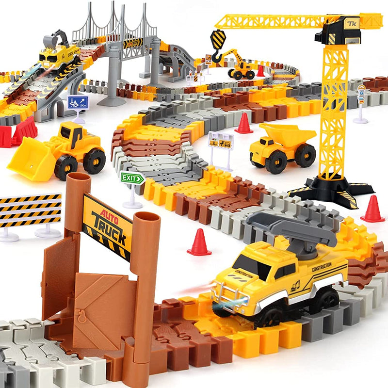 Construction Race Tracks Set