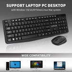 Wireless Keyboard And Mouse Combo 2 4Ghz Usb Wireless Computer Keyboard 3 Level Dpi Wireless Mouse For Pc Laptop Mac
