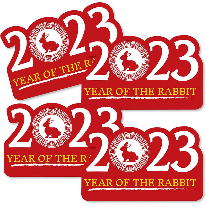 Chinese Happy New Year 2023 Decorations Diy Year Of The Rabbit Party Essentials Set Of 20