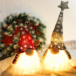 Lighted Christmas Gnome Handmade Plush Scandinavian Swedish Tomte