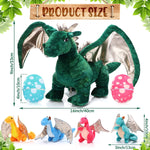 Adorable Zipper Dragon Stuffed Toys