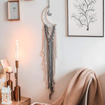 Moon Dream Catcher With Light Decor