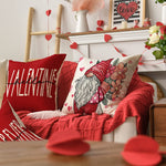Hello Valentine Love Forever Gnome Throw Pillow Covers