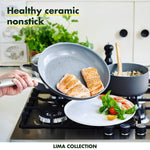 Greenpan Lima Healthy Ceramic Nonstick Wok 12 5 Gray