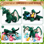 Adorable Zipper Dragon Stuffed Toys