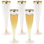 Plastic Champagne Flutes Glass