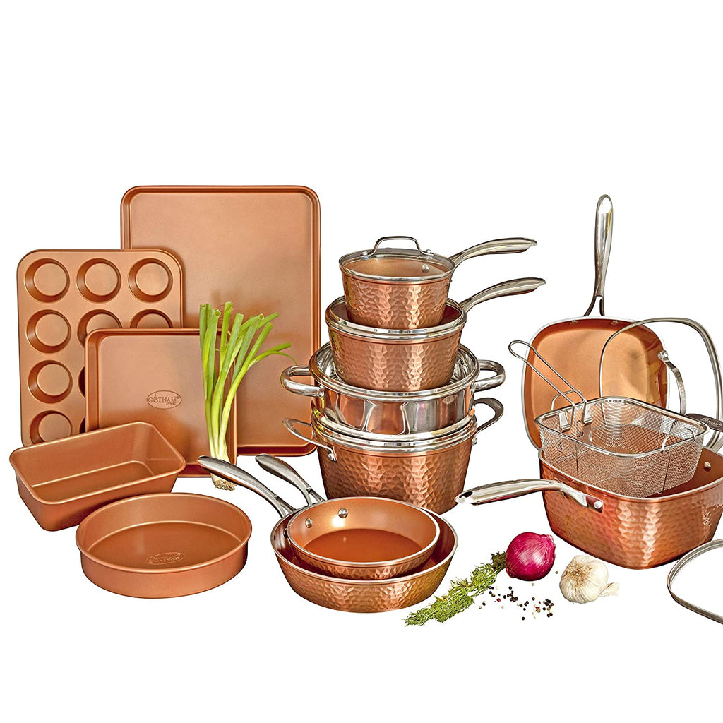 ESLITE LIFE Pots and Pans Set Nonstick Induction Cookware Set Granite  Coating wi