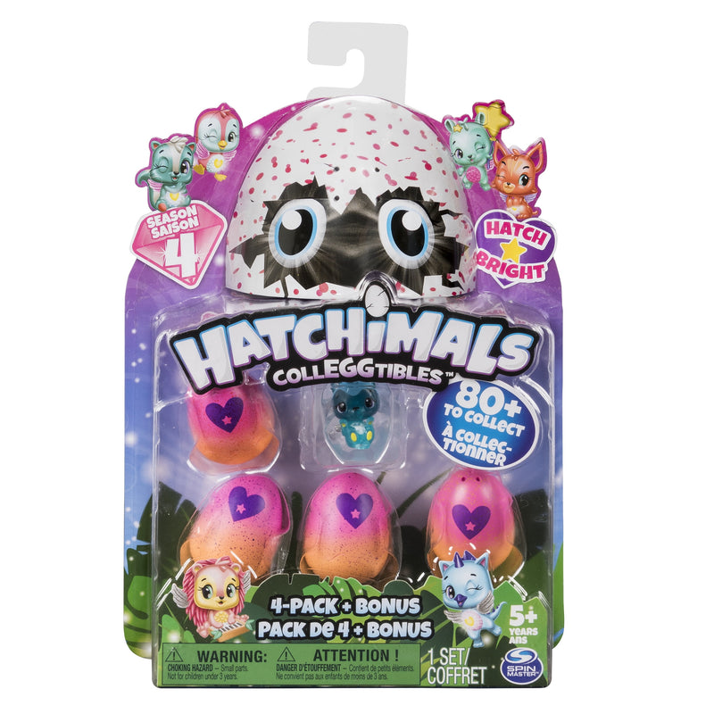 Colleggtibles, 4 Pack + Bonus, Season 4 Colleggtible, For Ages 5 And Up (Styles And Colors May Vary)