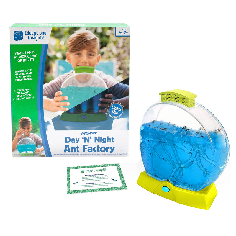 Day 'N' Night Ant Factory, Ant Farm Habitat, Science Toy Ages 7+
