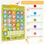 Educational Talking Poster, Electronic Alphabet Poster,Interactive Alphabet Wall Chart, Abc Learning For Toddlers, Toddler Learning Toys For Ages 2-7