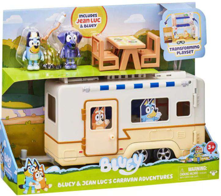Bluey & Jean Luc'S Caravan Adventures Playset
