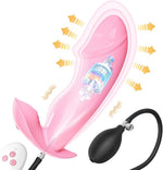 Inflatable Anal Vibrator with Remote – Silicone Prostate & G-Spot Massager, 10 Modes