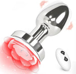 Remote Control Vibrating Butt Plug – 10 Modes Light-Up Anal Toy for Men & Women