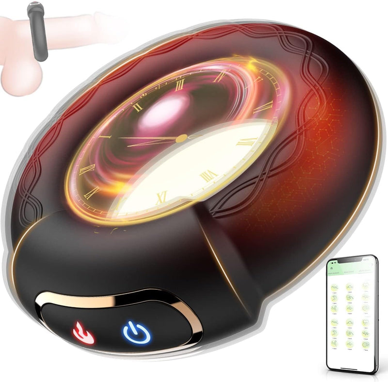 Heating Vibrating Cock Ring for Men – 9 Modes, Couples Pleasure Ring Toy