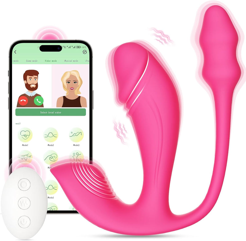 3-in-1 Wearable Vibrator – G-Spot, Anal Plug & Panty Toy with App & Remote