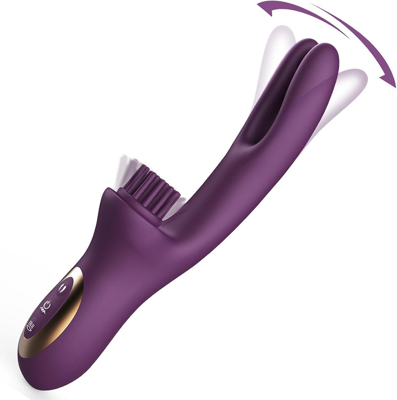 Clitoral & G-Spot Stimulating Rabbit Vibrator with 10 Vibration Modes for Women