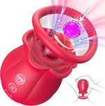 3-in-1 Rose Sucking Vibrator – Clit, Nipple & G-Spot Stimulator with 360° Rotation