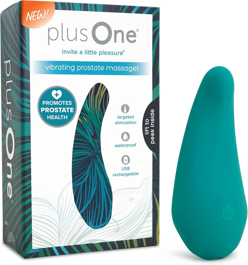 Beginner-Friendly External Prostate Massager with 10 Vibration Modes, Waterproof & USB Rechargeable