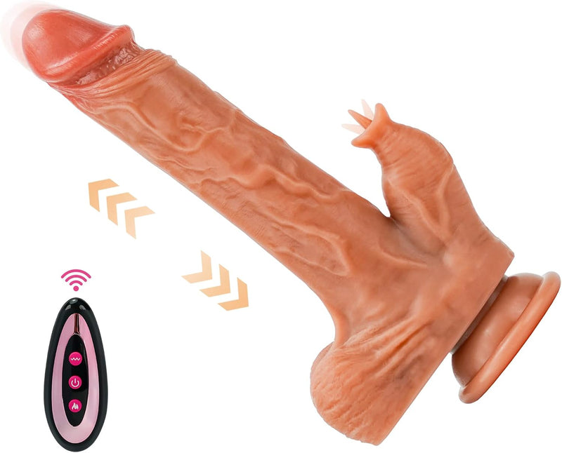 Realistic Thrusting Dildo Vibrator – Lifelike Design with Powerful Motion