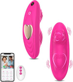 Wearable Butterfly Vibrator with Dual 9+9 Modes, App & Remote Control (Rose)