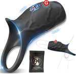 Vibrating Penis Sleeve & Cock Ring for Couples – Erection Enhancer & Stimulation