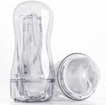 Portable Manual Stroker Cup for Men with 7.5" Depth & Realistic Texture