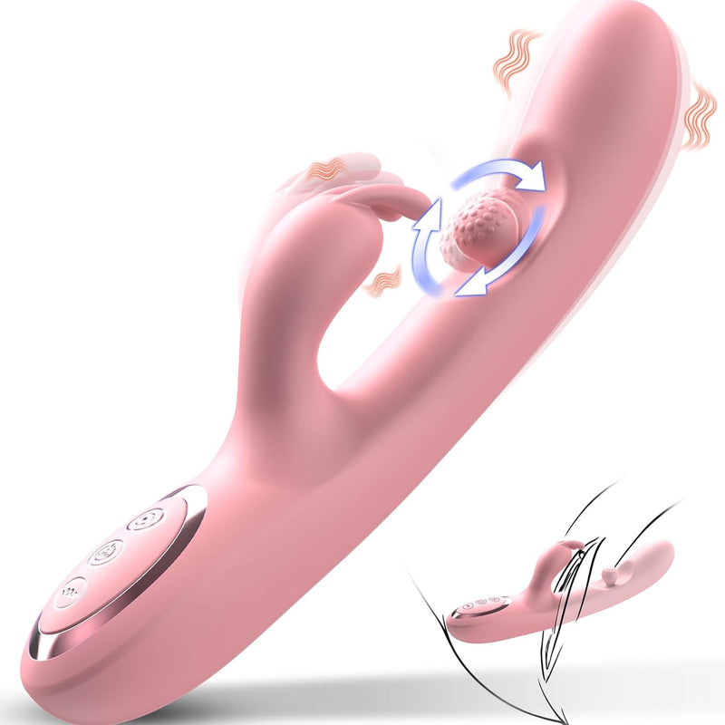 3-in-1 G-Spot Vibrator – Rotating, Rubbing & Vibrating Waterproof Rabbit Stimulator