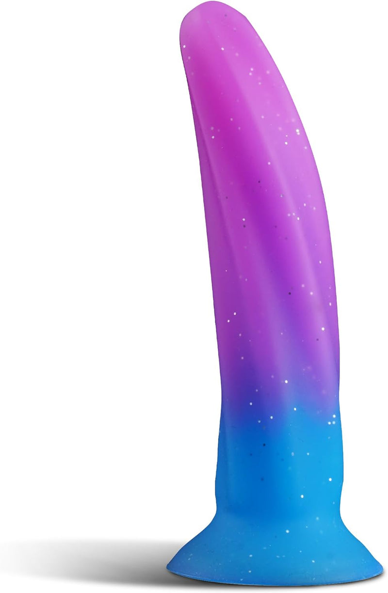 6" Silicone Dildo with Suction Cup, Soft G-Spot & Beginner Anal Dildo for Men/Women