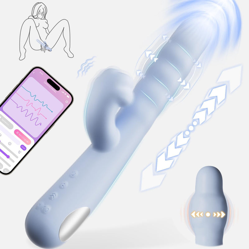 App-Controlled G-Spot Vibrator with Thrusting, Inflating & 7 Vibration Modes