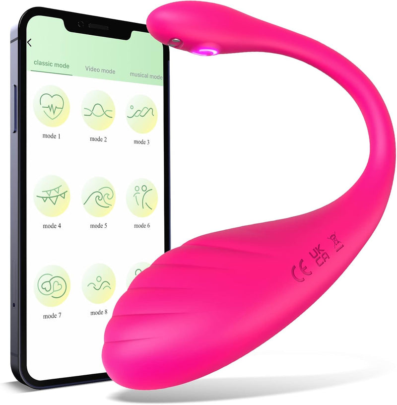 App-Controlled G-Spot Vibrator – 9 Modes, Waterproof, Remote Clitoral Stimulator