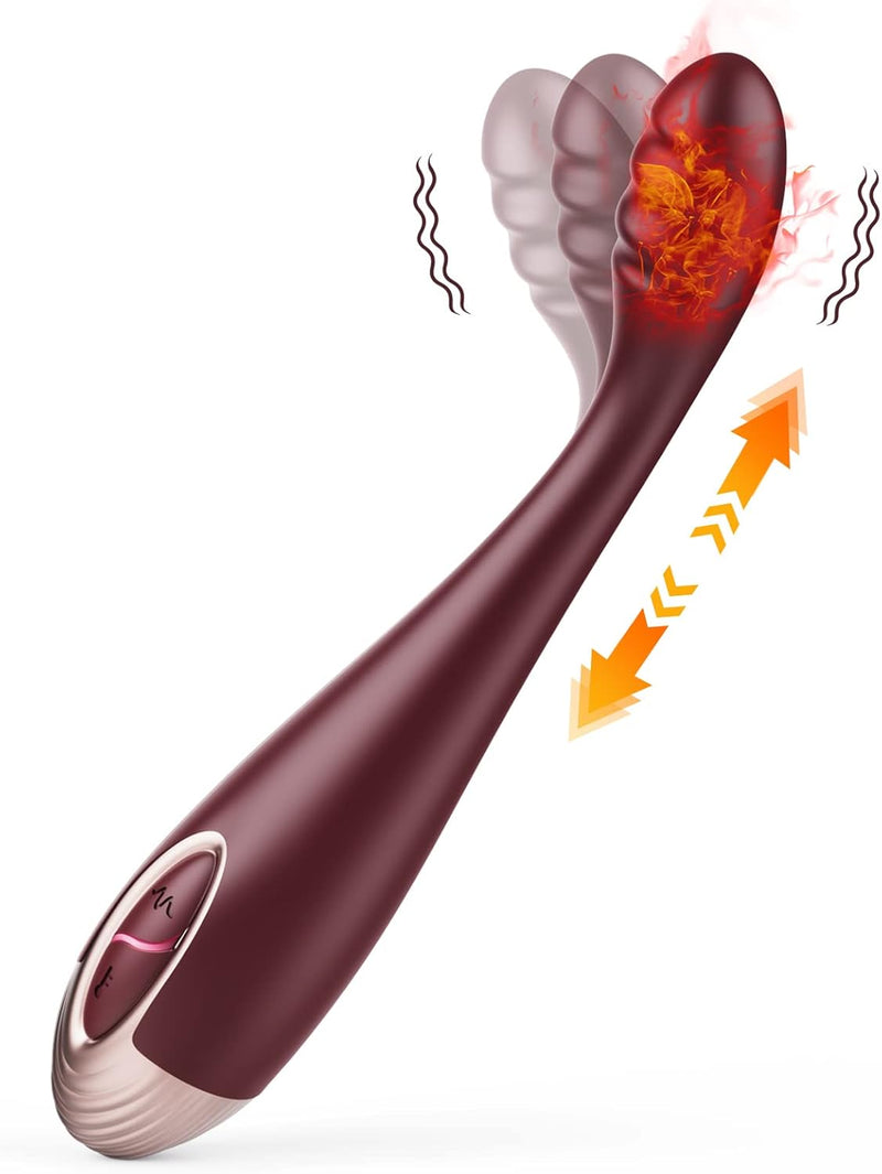 G-Spot & Clitoral Vibrator, 7 Vibes, 2 Heat Modes for Full-Body Stimulation