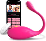 APP-Controlled Wearable G-Spot Vibrator, 10 Modes, Rose Clitoral Stimulator